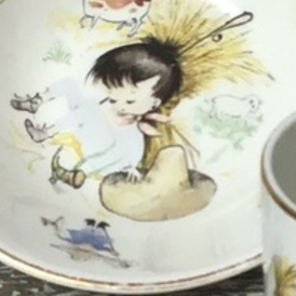 ARKLOW Child's Nursery Rhyme CUP & BOWL SET - Picture 5 of 6